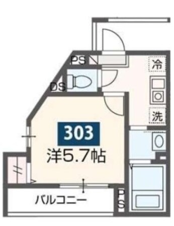 メルディア松戸の物件間取画像